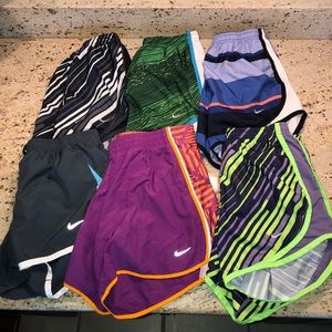 BUNDLE OF SIX nike shorts